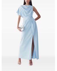 BWLDR - Draped Asymmetrical Maxi Dress - Lyst