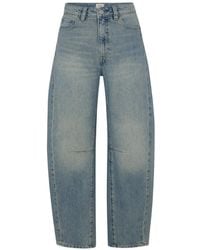 DL1961 - Miro Faded-Effect Barrel-Leg Jeans - Lyst