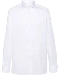 ZEGNA - Tonal Pinstripe-Pattern Shirt - Lyst