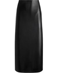 Alice + Olivia - Maeve Faux-Leather Midi Skirt - Lyst