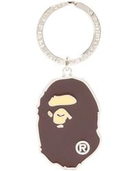 A Bathing Ape - Portachiavi Ape Head - Lyst
