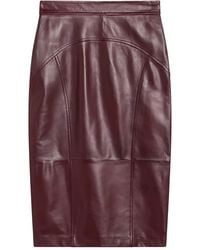Max Mara - Leather Pencil Skirt - Lyst