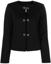 Twinset - Logo-Buttons Cropped Blazer - Lyst