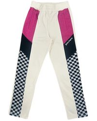 Palm Angels - Colour-Block Checkered Track Pants - Lyst