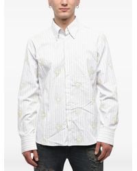 Off-White c/o Virgil Abloh - Sequin-Embroidered Striped Shirt - Lyst