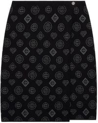 CASABLANCA - Jacquard-Motif Wrap Midi Skirt - Lyst