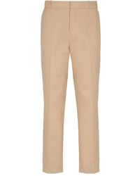 Balmain - Pressed-Crease Trousers - Lyst