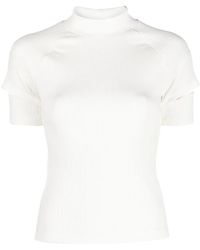 Helmut Lang - Geribbelde Top - Lyst