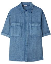 Burberry - Short-sleeve Linen Shirt - Lyst