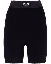 Dolce & Gabbana - Fietsshorts Met Logoprint - Lyst