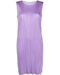 Pleats Please Issey Miyake - Vestido Monthly Colors:March sin mangas - Lyst