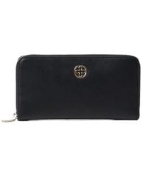 V73 - Logo-Plaque Zip-Around Wallet - Lyst