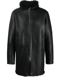 Tagliatore - Wilson Hooded Shearling Coat - Lyst