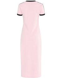 white dress midi short sleeve Prima Jersey Midi Dress in White