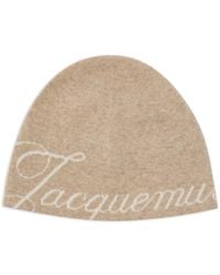 Jacquemus - Beanie Mit Intarsien-Logo - Lyst