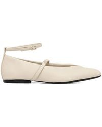 ARMANI EXCHANGE - Ankle-Strap Pointed-Toe Flats - Lyst
