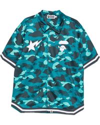 A Bathing Ape - Short-Sleeve Shirt Camouflage - Lyst