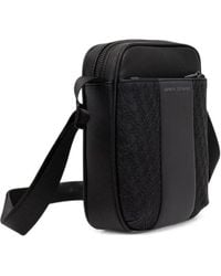 ARMANI EXCHANGE - Logo-Print Panelled Messenger Bag - Lyst