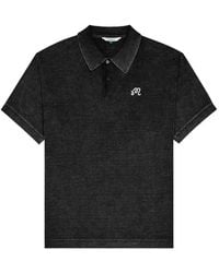 Malbon Golf - Brickwork Textured Polo Shirt - Lyst