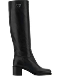 Prada - Botas altas con tacón de 55 mm - Lyst