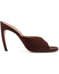 The Attico - Betta Covered Heeled Sandals - Lyst