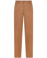 Slowear - Pantalon À Taille Élastiquée Et Rabat Boutonné - Lyst