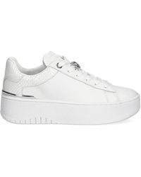 MICHAEL Michael Kors - Dottie Reptile-Effect Platform Sneakers - Lyst