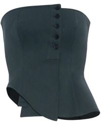 Jean Paul Gaultier - Asymmetric Strapless Top - Lyst
