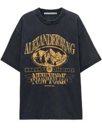 Alexander Wang - T-Shirt Mit Grafischem Print - Lyst