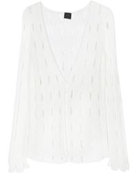 Pinko - Cut-out Knitted Cardigan - Lyst