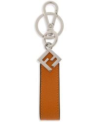 Fendi - Logo Plaque Keyring - Lyst