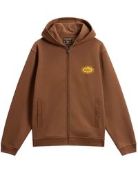 Woolrich - Graphic-Print Zip-Up Hoodie - Lyst