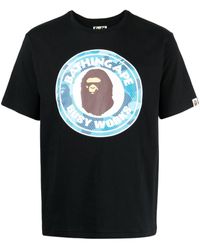 A Bathing Ape - Busy Works Cotton T-shirt - Lyst