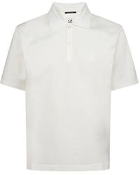 C.P. Company - Short-Sleeve Cotton Polo Shirt - Lyst