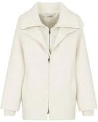 P.A.R.O.S.H. - Zip-Up Ribbed-Collar Jacket - Lyst