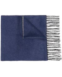 Canali Klassischer Schal - Blau