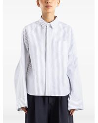 Sacai - Gestreept Overhemd - Lyst