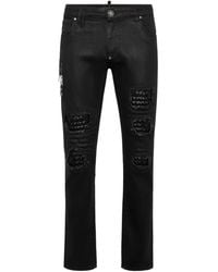 Philipp Plein - Jean Slim À Effet Usé - Lyst