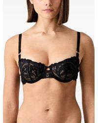 Chantelle - Illusion Embroidered Lace-Trim Bra - Lyst