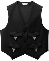 Versace - Wool Mohair Vest - Lyst