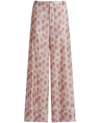 Marni - Silk Wide-Leg Trousers - Lyst