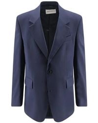 Amaranto - Single-Breasted Notch-Lapels Blazer - Lyst