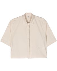 Totême - Veran Organic Cotton Cropped Shirt - Lyst