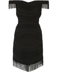 Temperley London - Off-Shoulder Fringed Dress - Lyst