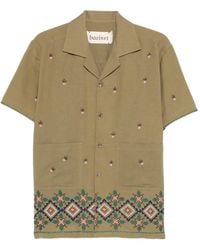 BAZISZT - Hem-Embroidered Shirt - Lyst