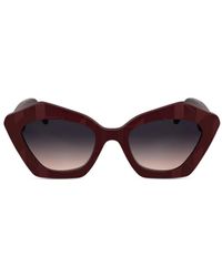 Karl Lagerfeld - Lunettes De Soleil À Logo Imprimé - Lyst