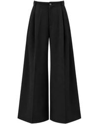 Egonlab - Pleated Wide-Leg Trousers - Lyst