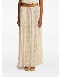 Arcina Ori - Juliette Ruched Maxi Skirt - Lyst