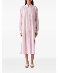 MC2 Saint Barth - Striped Embroidered-Logo Shirt - Lyst