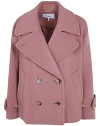Chloé - Abrigo De Lana Con Doble Botonadura - Lyst